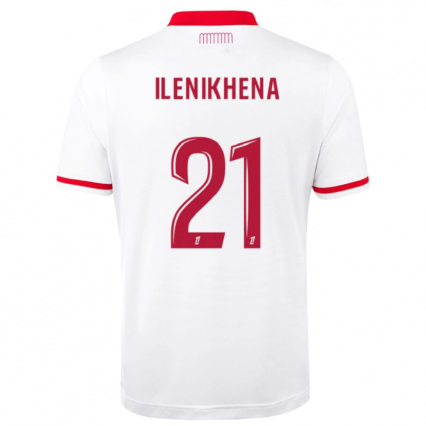 Danxen Criança Camisola George Ilenikhena #21 Vermelho Branco Principal 2026/27 Camisa