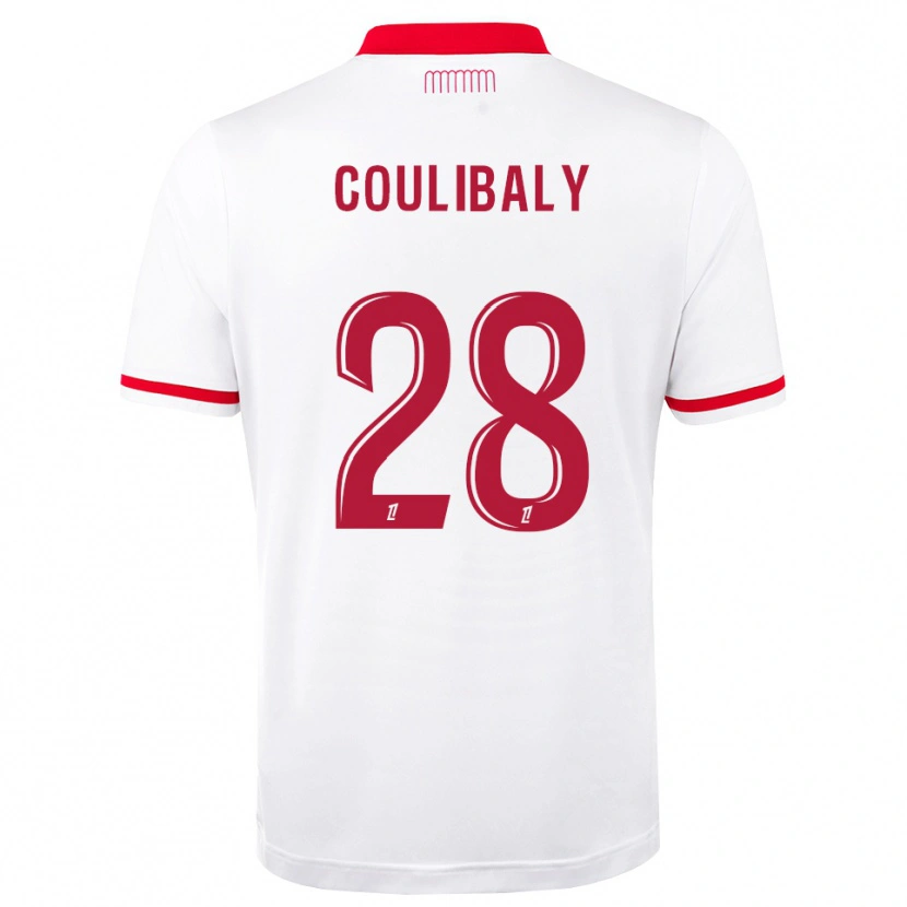 Danxen Criança Camisola Mamadou Coulibaly #28 Vermelho Branco Principal 2026/27 Camisa