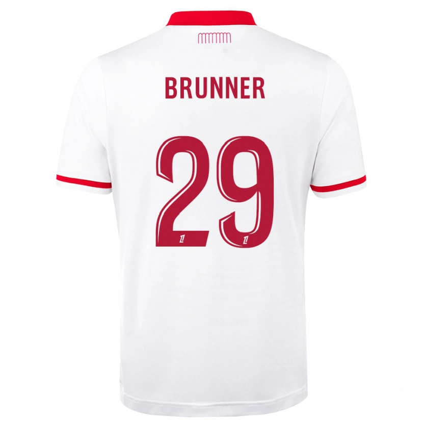 Danxen Criança Camisola Paris Brunner #29 Vermelho Branco Principal 2026/27 Camisa