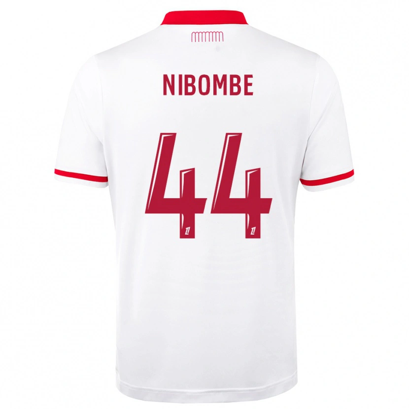 Danxen Criança Camisola Samuel Nibombe #44 Vermelho Branco Principal 2026/27 Camisa