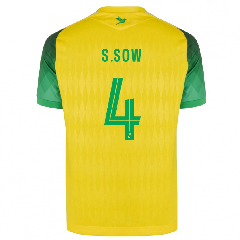 Danxen Criança Camisola Saïdou Sow #4 Amarelo Verde Vermelho Principal 2026/27 Camisa