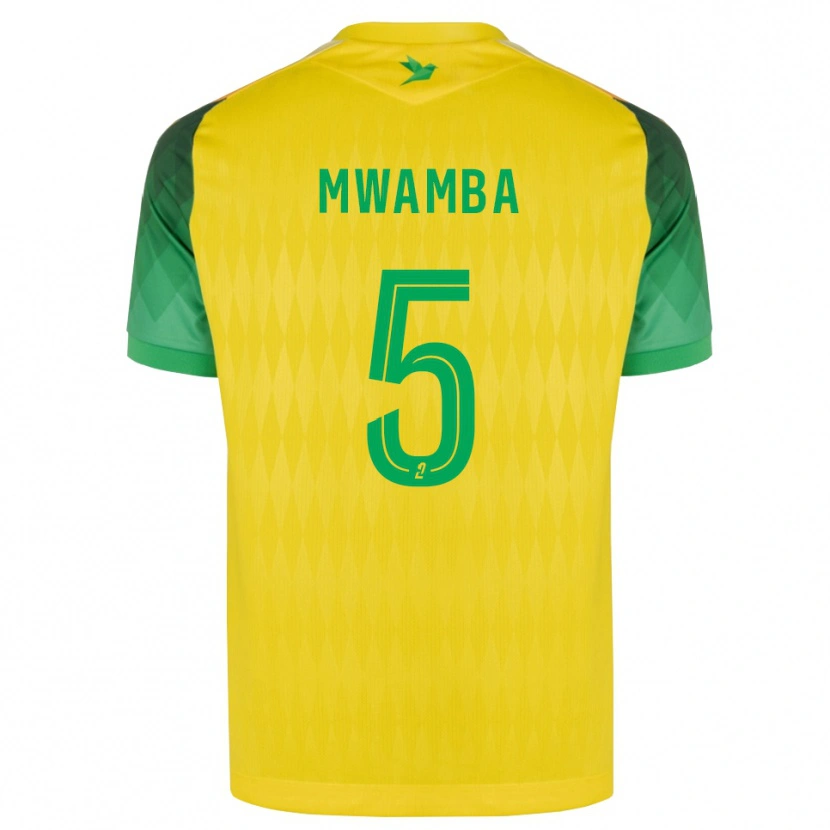 Danxen Criança Camisola Musunda Mwamba #5 Amarelo Verde Vermelho Principal 2026/27 Camisa