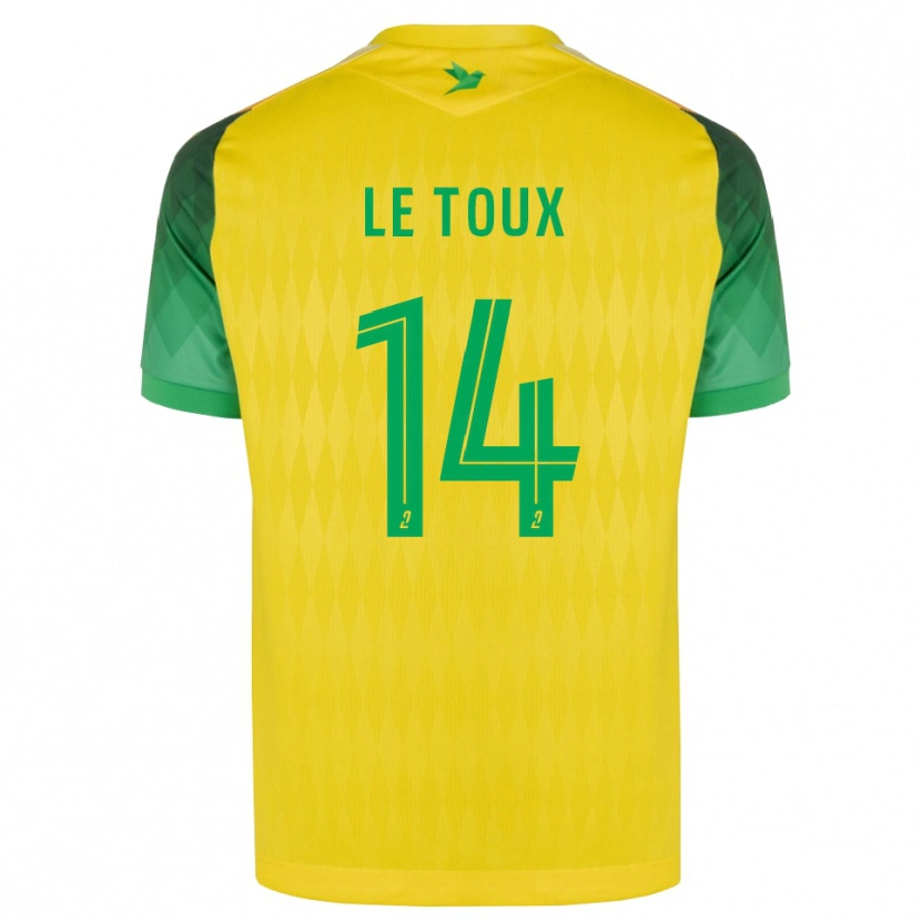 Danxen Criança Camisola Many Le Toux #14 Amarelo Verde Vermelho Principal 2026/27 Camisa