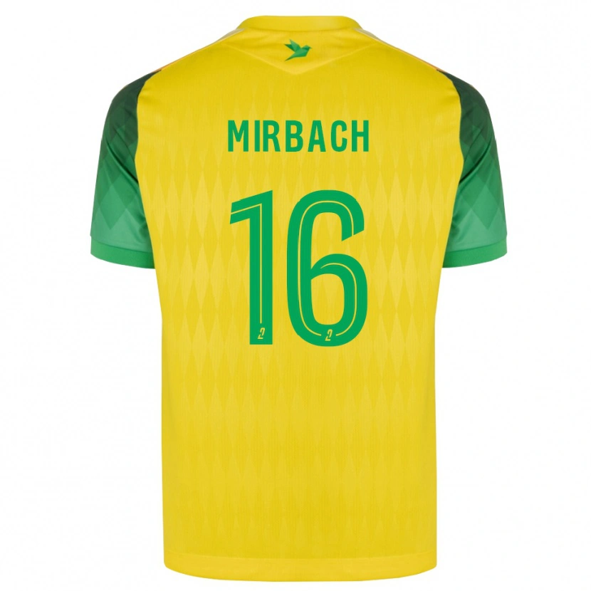 Danxen Criança Camisola Alexis Mirbach #16 Amarelo Verde Vermelho Principal 2026/27 Camisa