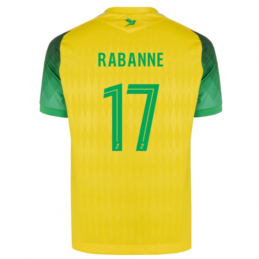 Danxen Criança Camisola Julie Rabanne #17 Amarelo Verde Vermelho Principal 2026/27 Camisa