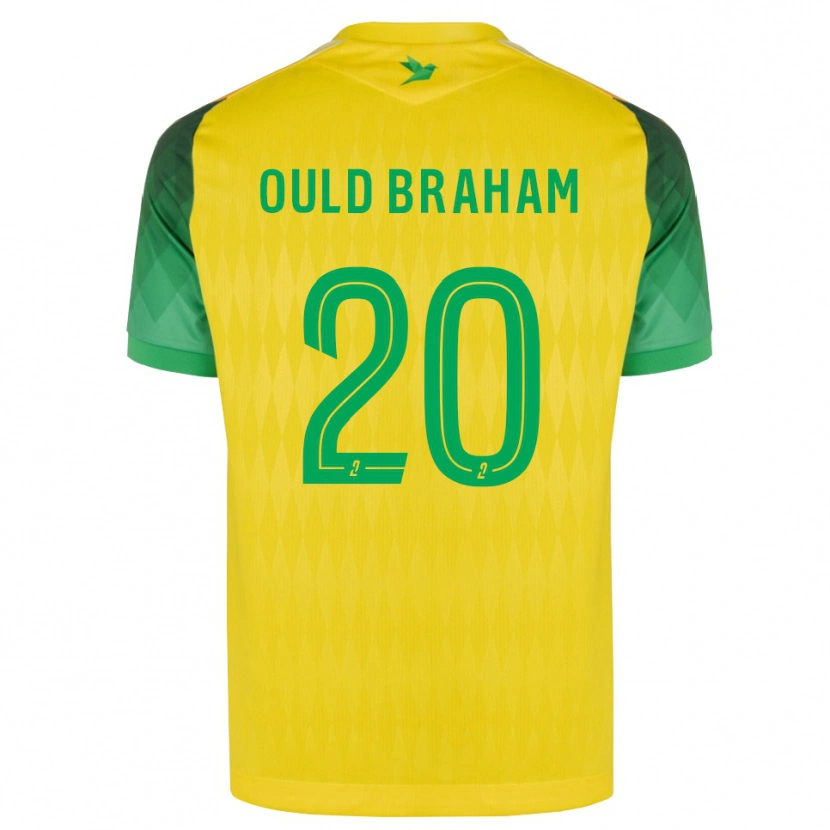 Danxen Criança Camisola Amira Ould Braham #20 Amarelo Verde Vermelho Principal 2026/27 Camisa