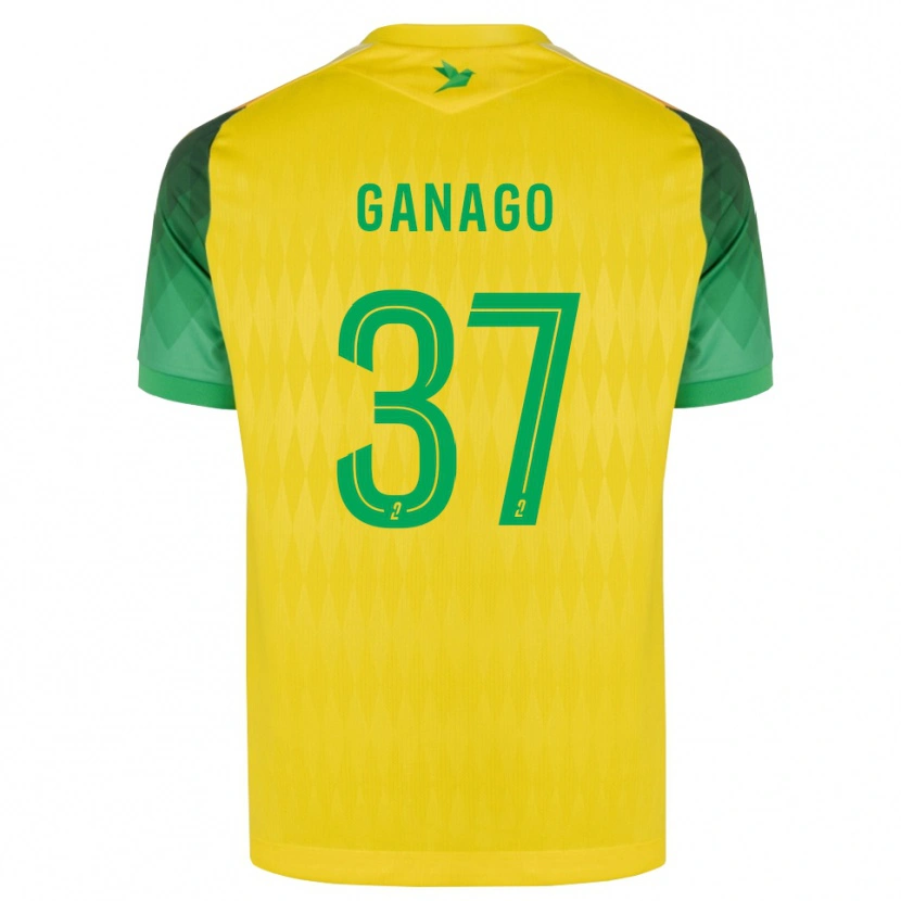 Danxen Criança Camisola Ignatius Ganago #37 Amarelo Verde Vermelho Principal 2026/27 Camisa