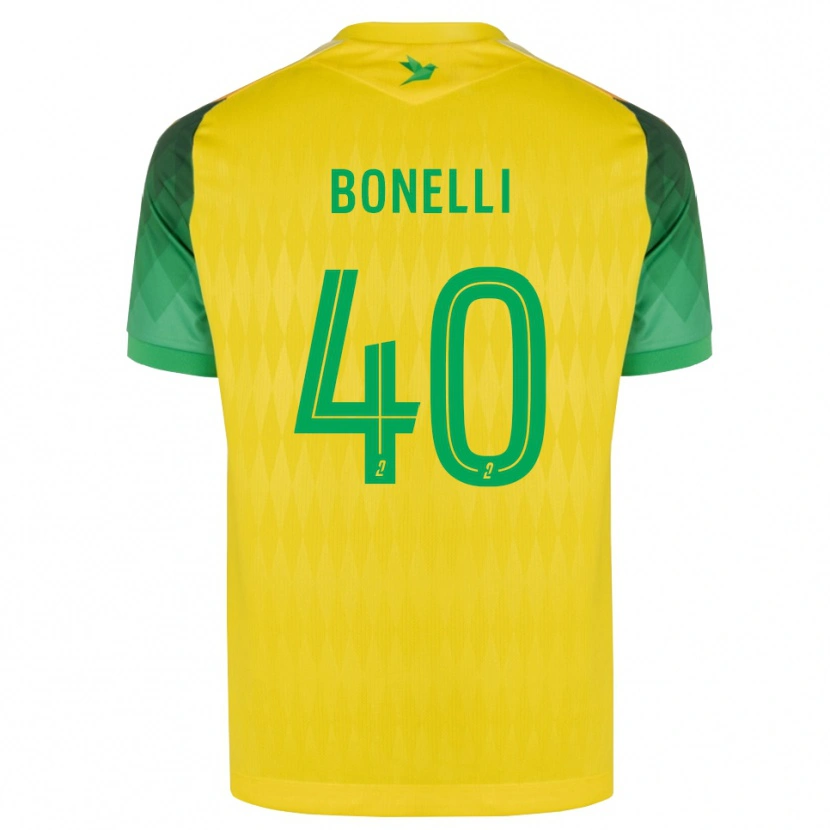 Danxen Criança Camisola Lucas Bonelli #40 Amarelo Verde Vermelho Principal 2026/27 Camisa