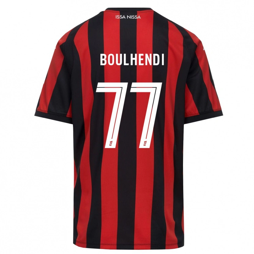 Danxen Criança Camisola Teddy Boulhendi #77 Vermelho Preto Branco Principal 2026/27 Camisa
