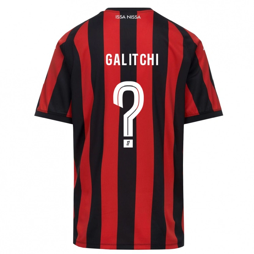 Danxen Criança Camisola Daniel Galitchi #0 Vermelho Preto Branco Principal 2026/27 Camisa