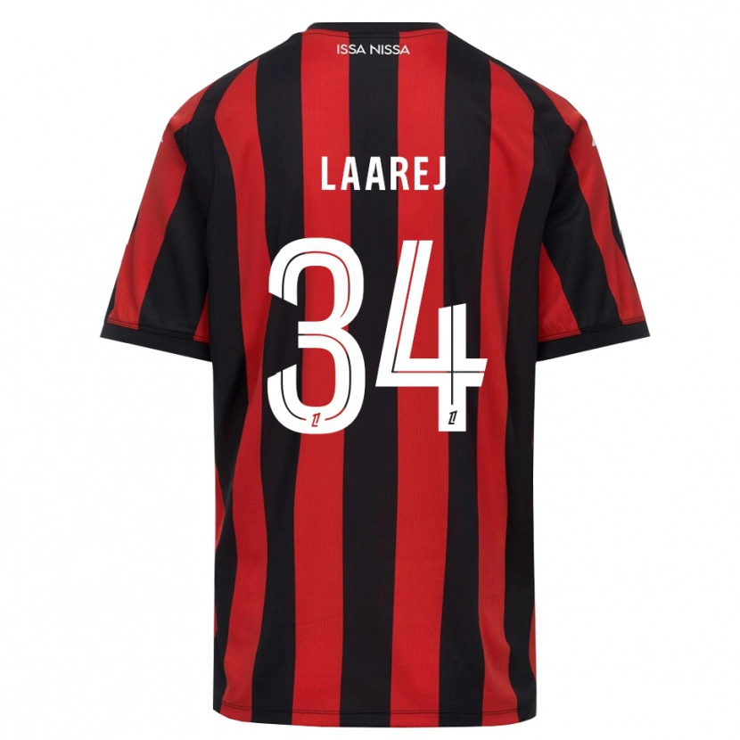 Danxen Criança Camisola Nassim Laarej #34 Vermelho Preto Branco Principal 2026/27 Camisa
