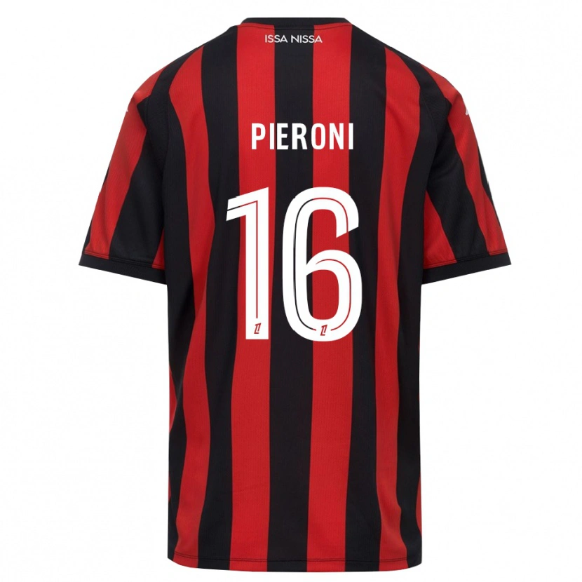Danxen Criança Camisola Dorian Pieroni #16 Vermelho Preto Branco Principal 2026/27 Camisa