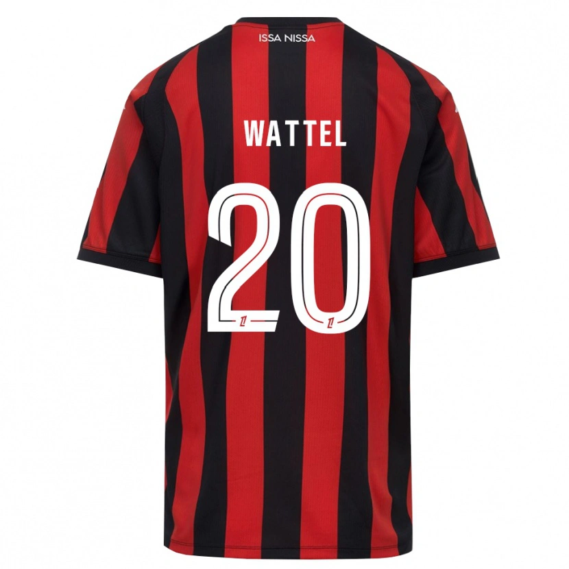 Danxen Criança Camisola Sami Wattel #20 Vermelho Preto Branco Principal 2026/27 Camisa