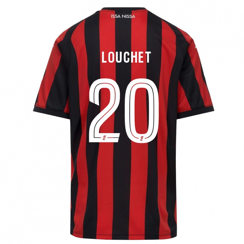 Danxen Criança Camisola Tom Louchet #20 Vermelho Preto Branco Principal 2026/27 Camisa