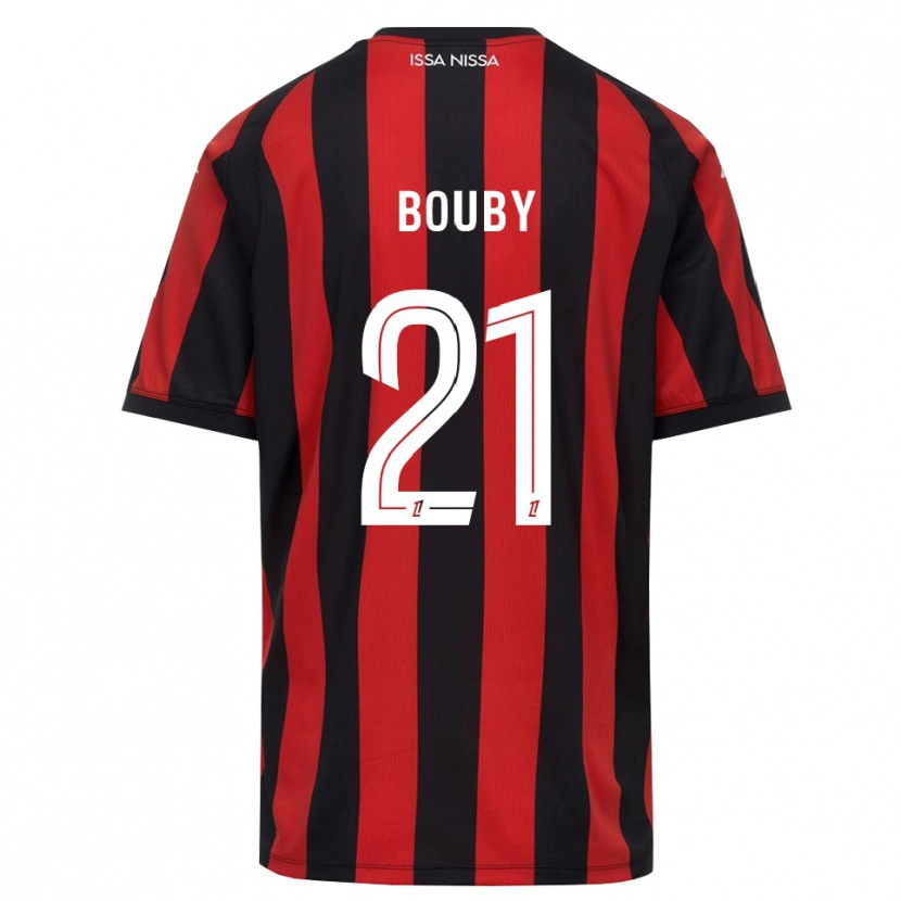 Danxen Criança Camisola Coline Bouby #21 Vermelho Preto Branco Principal 2026/27 Camisa