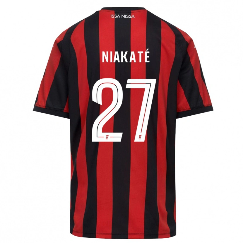 Danxen Criança Camisola Yakaré Niakaté #27 Vermelho Preto Branco Principal 2026/27 Camisa