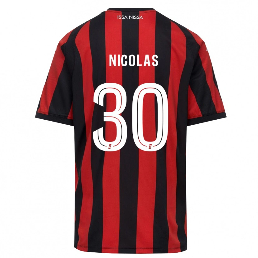 Danxen Criança Camisola Lina-Lou Nicolas #30 Vermelho Preto Branco Principal 2026/27 Camisa