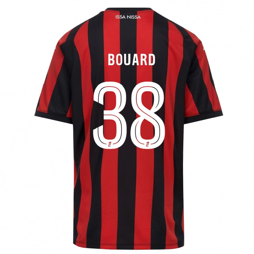 Danxen Criança Camisola Enguerrand Bouard #38 Vermelho Preto Branco Principal 2026/27 Camisa