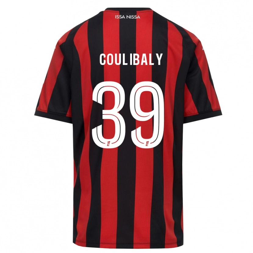 Danxen Criança Camisola Djibril Coulibaly #39 Vermelho Preto Branco Principal 2026/27 Camisa