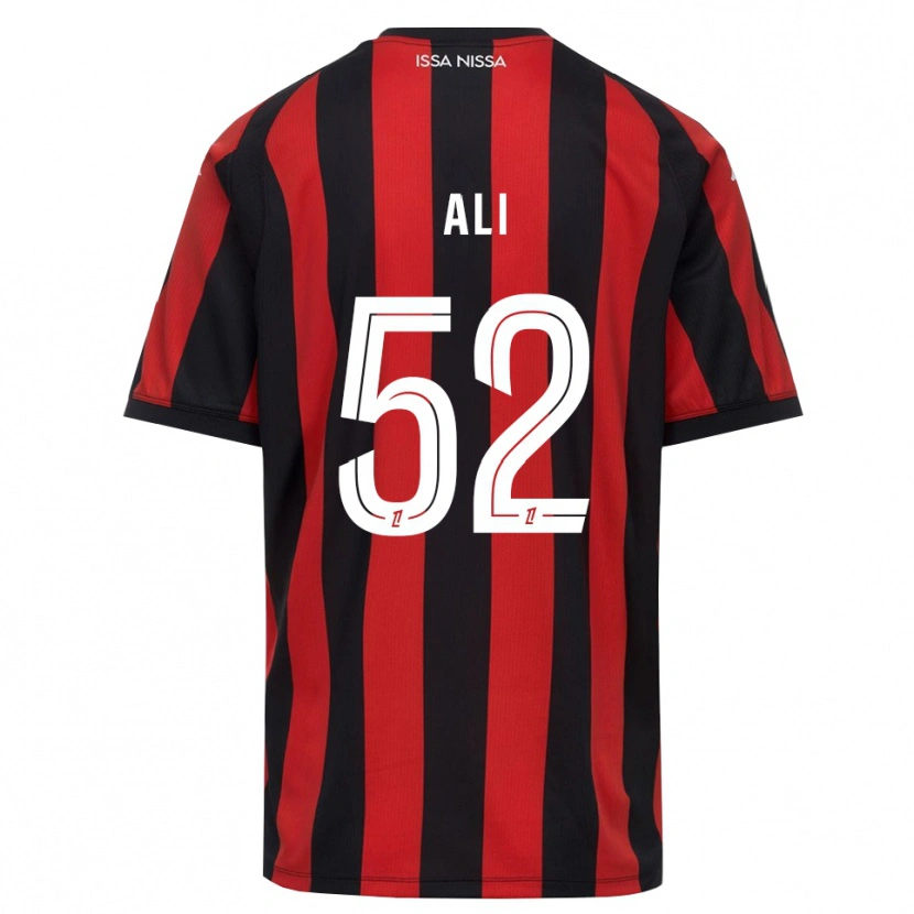 Danxen Criança Camisola Kéfren Ali #52 Vermelho Preto Branco Principal 2026/27 Camisa