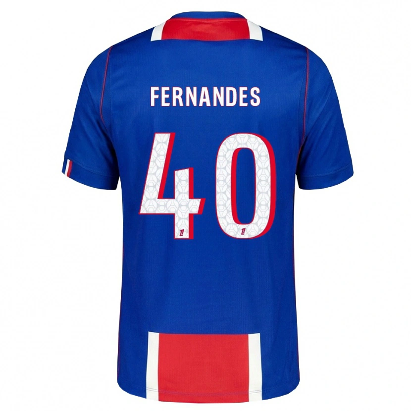 Danxen Criança Camisola Alyssa Fernandes #40 Vermelho Branco Azul Principal 2026/27 Camisa