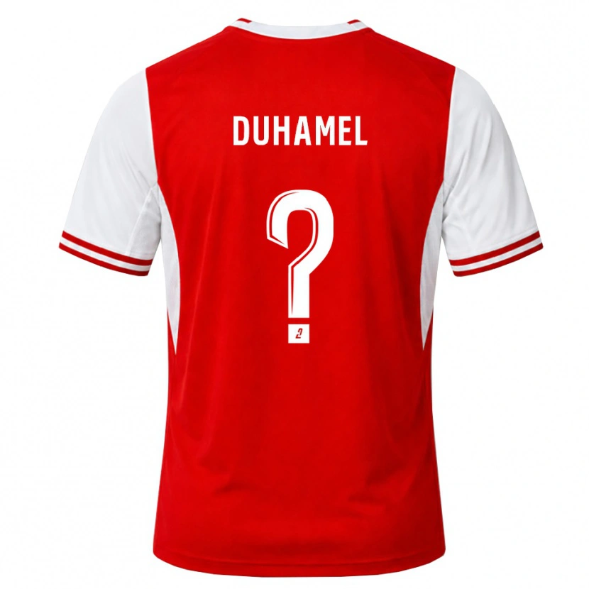 Danxen Criança Camisola Lino Duhamel #0 Vermelho Branco Principal 2026/27 Camisa