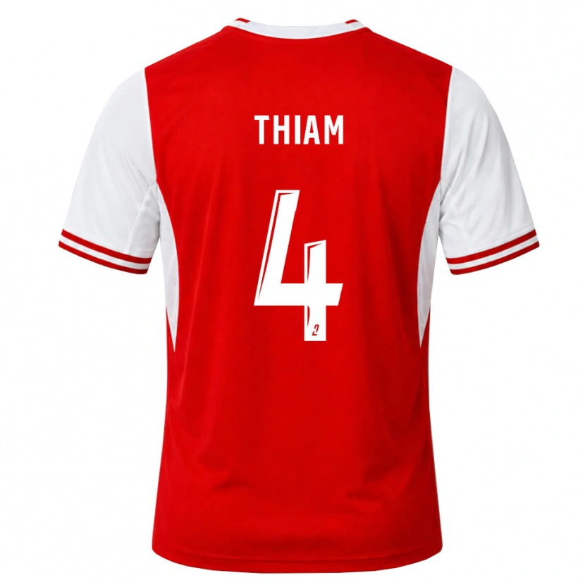 Danxen Criança Camisola Imran Thiam #4 Vermelho Branco Principal 2026/27 Camisa
