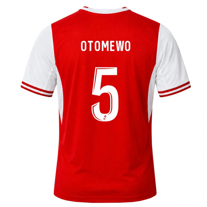 Danxen Criança Camisola John Otomewo #5 Vermelho Branco Principal 2026/27 Camisa