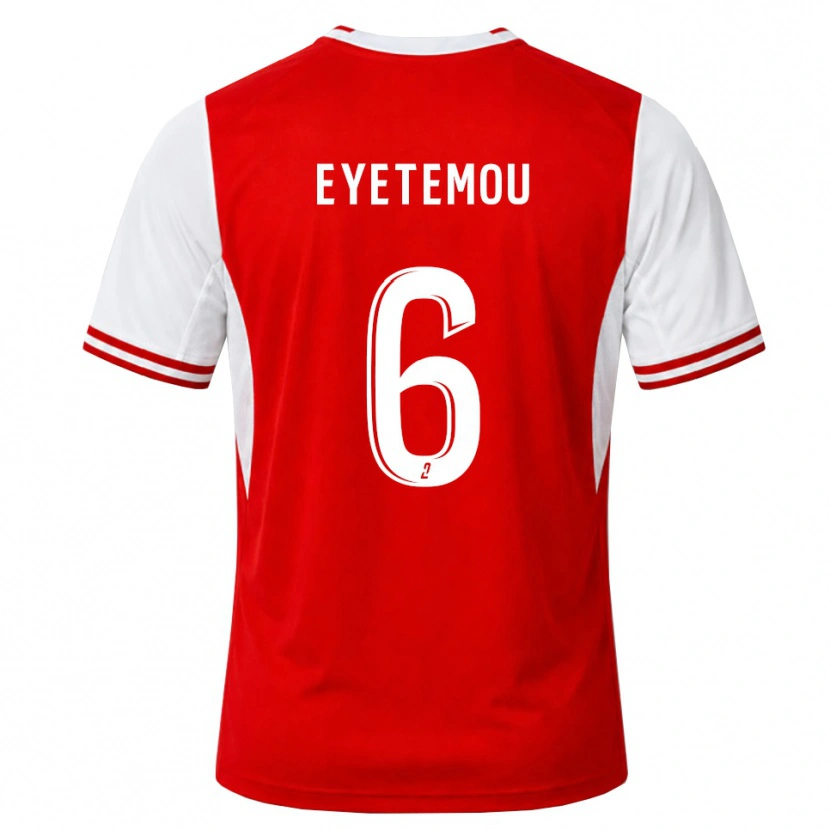 Danxen Criança Camisola Paul Eyetemou #6 Vermelho Branco Principal 2026/27 Camisa
