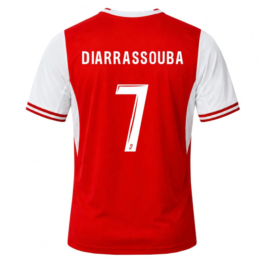 Danxen Criança Camisola Tidiane Diarrassouba #7 Vermelho Branco Principal 2026/27 Camisa