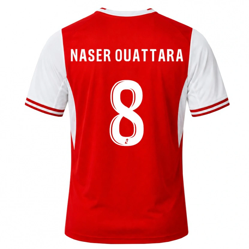Danxen Criança Camisola Papus Naser Ouattara #8 Vermelho Branco Principal 2026/27 Camisa