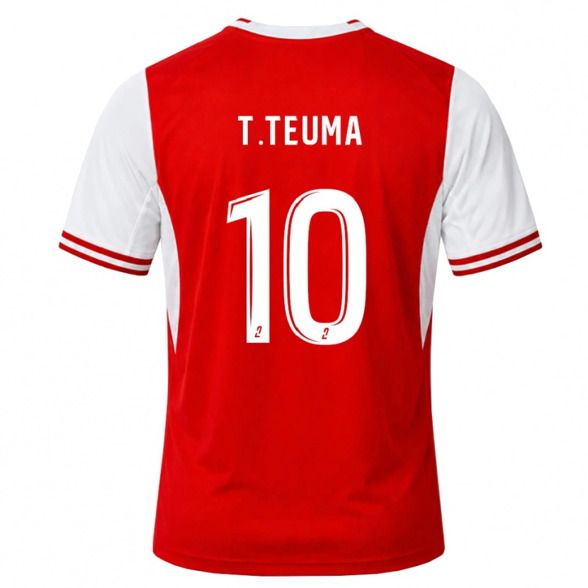 Danxen Criança Camisola Teddy Teuma #10 Vermelho Branco Principal 2026/27 Camisa