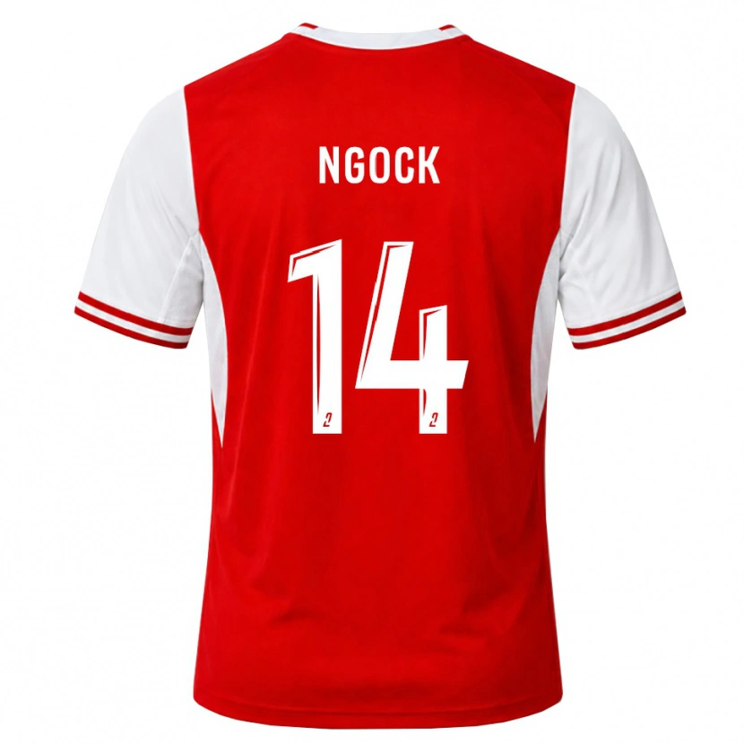 Danxen Criança Camisola Monique Ngock #14 Vermelho Branco Principal 2026/27 Camisa