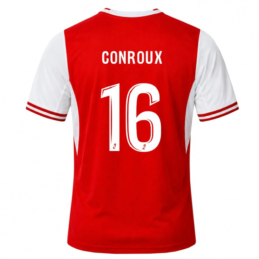 Danxen Criança Camisola Antonin Conroux #16 Vermelho Branco Principal 2026/27 Camisa