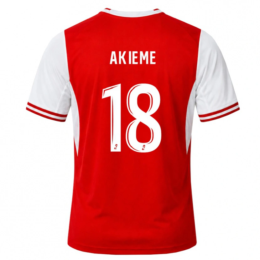Danxen Criança Camisola Sergio Akieme #18 Vermelho Branco Principal 2026/27 Camisa