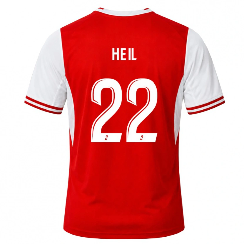 Danxen Criança Camisola Manon Heil #22 Vermelho Branco Principal 2026/27 Camisa