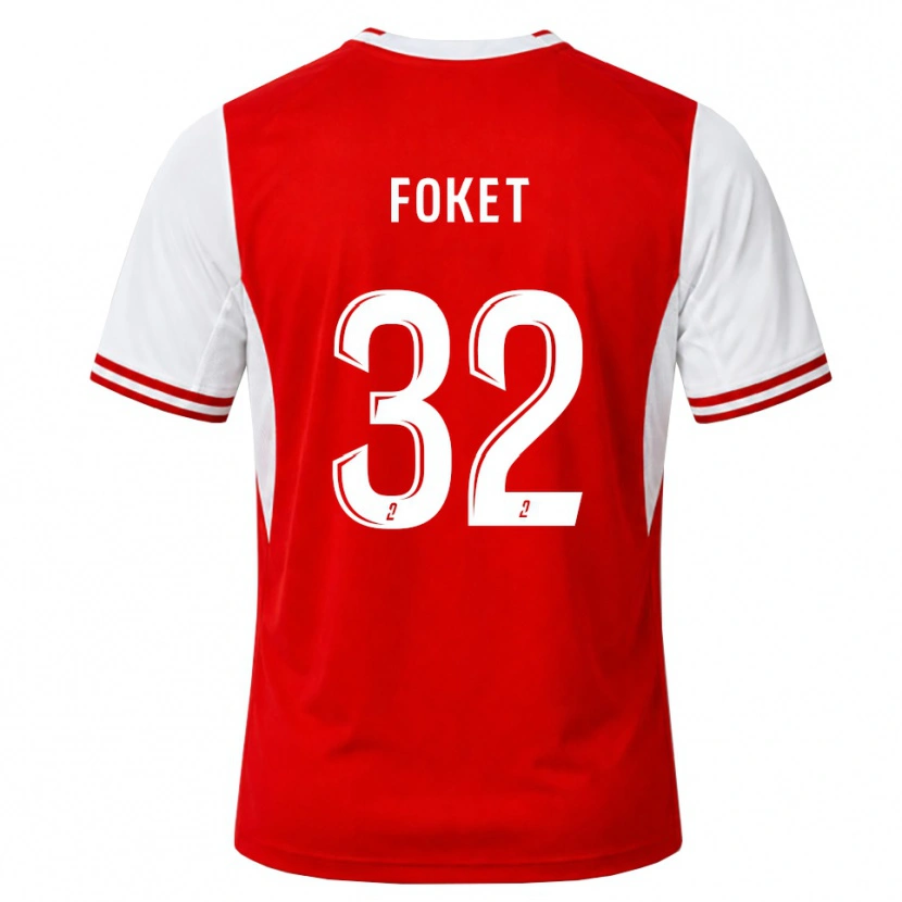 Danxen Criança Camisola Thomas Foket #32 Vermelho Branco Principal 2026/27 Camisa