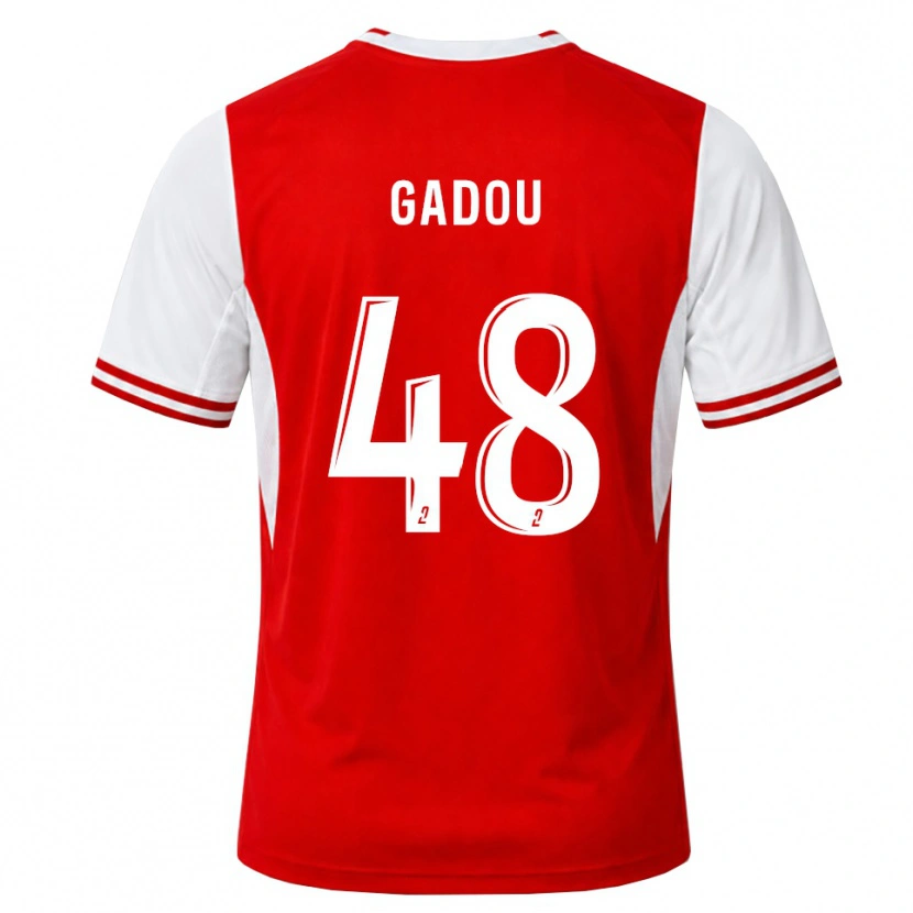 Danxen Criança Camisola Arone Gadou #48 Vermelho Branco Principal 2026/27 Camisa