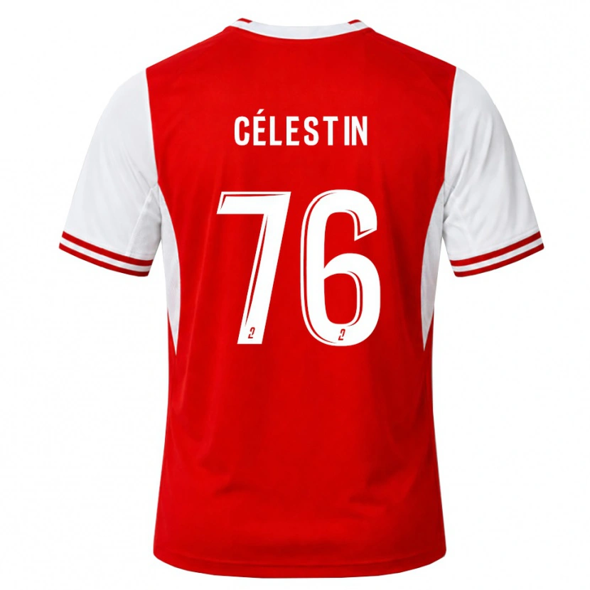 Danxen Criança Camisola Jean-Philippe Célestin #76 Vermelho Branco Principal 2026/27 Camisa