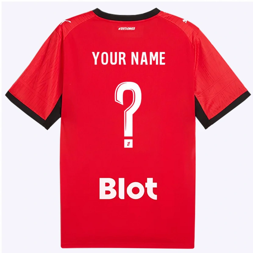 Danxen Criança Camisola Seu Nome #0 Vermelho Preto Branco Principal 2026/27 Camisa
