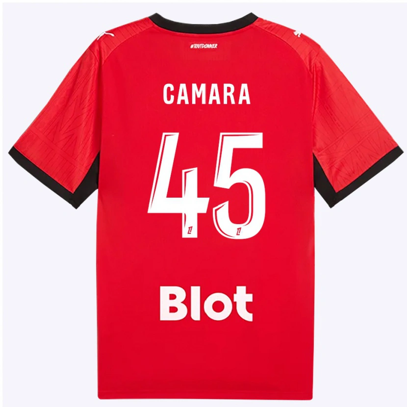 Danxen Criança Camisola Mahdi Camara #45 Vermelho Preto Branco Principal 2026/27 Camisa