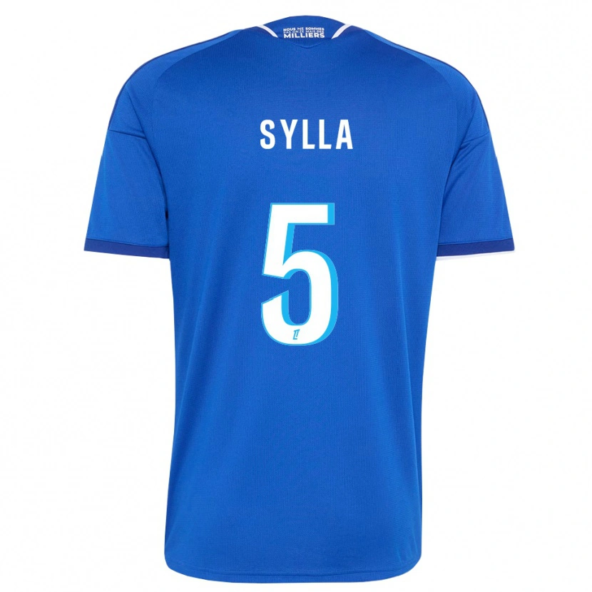 Danxen Criança Camisola Abakar Sylla #5 Azul Real Branco Principal 2026/27 Camisa