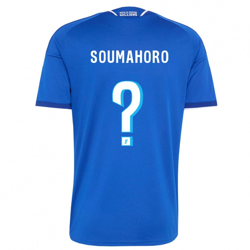Danxen Criança Camisola Mohamed Soumahoro #0 Azul Real Branco Principal 2026/27 Camisa