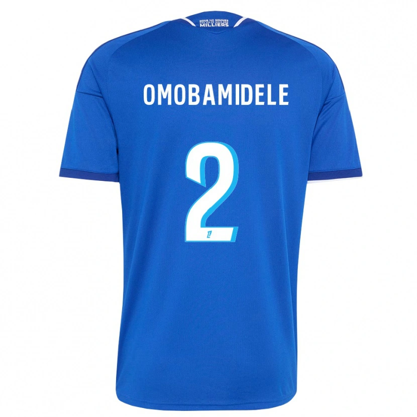 Danxen Criança Camisola Andrew Omobamidele #2 Azul Real Branco Principal 2026/27 Camisa