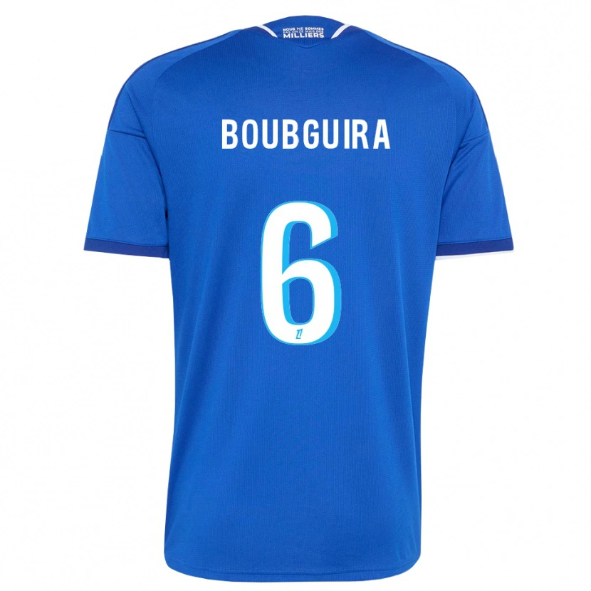 Danxen Criança Camisola Fahim Boubguira #6 Azul Real Branco Principal 2026/27 Camisa