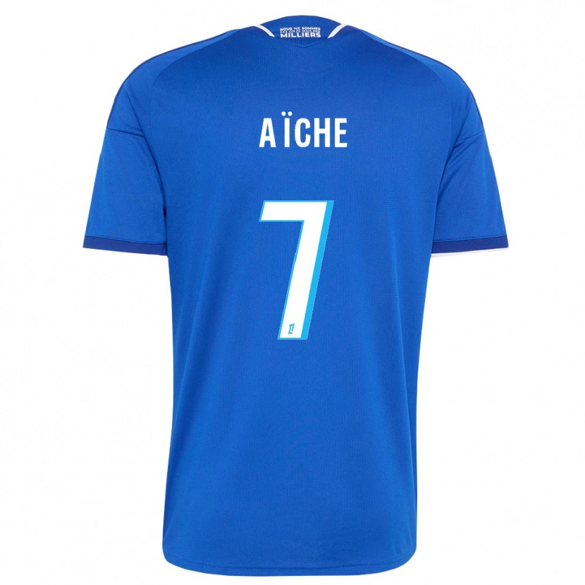 Danxen Criança Camisola Yassine Aïche #7 Azul Real Branco Principal 2026/27 Camisa