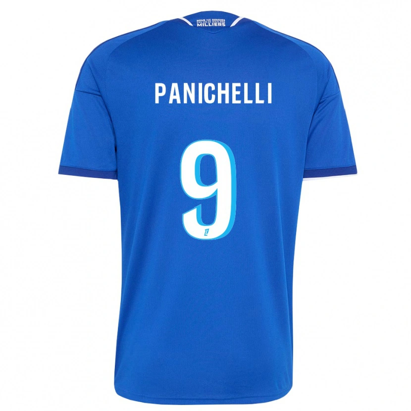 Danxen Criança Camisola Joaquín Panichelli #9 Azul Real Branco Principal 2026/27 Camisa
