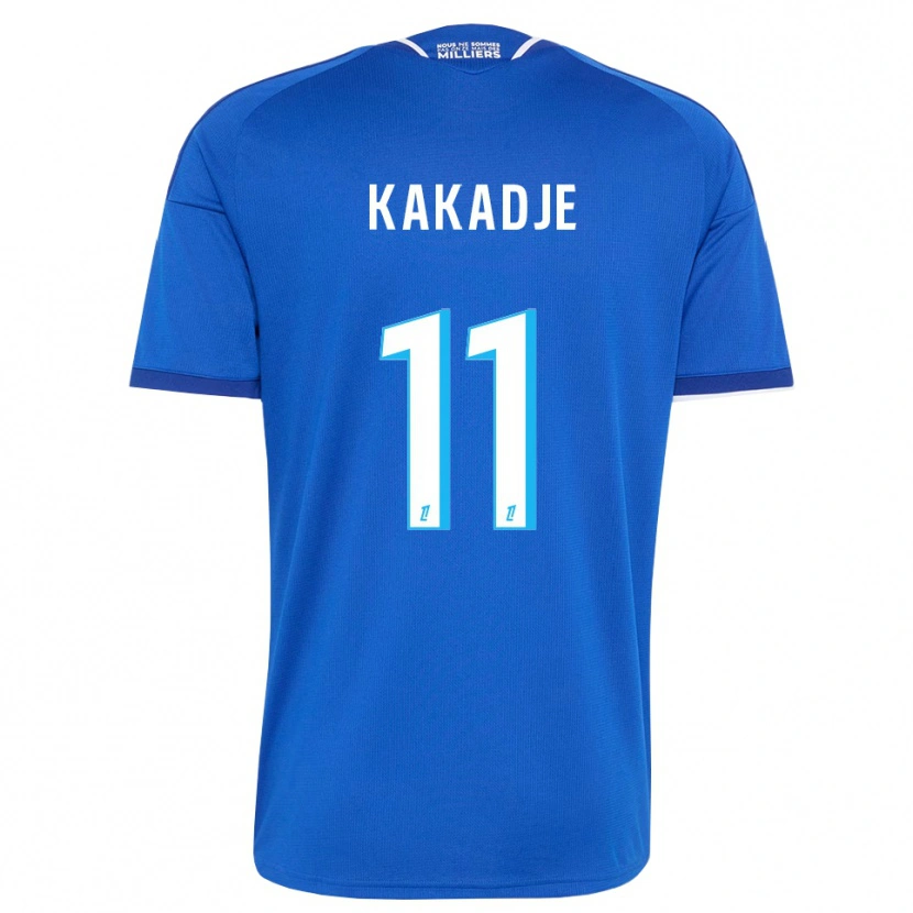 Danxen Criança Camisola Dan-Marcel Kakadje #11 Azul Real Branco Principal 2026/27 Camisa