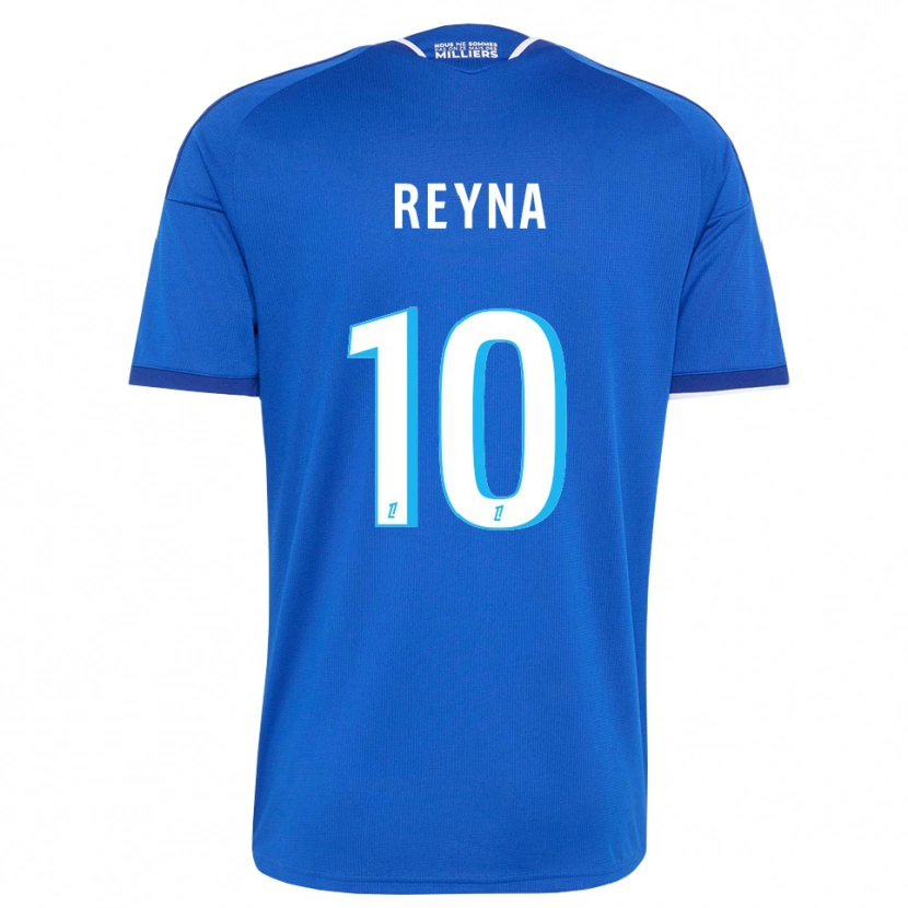 Danxen Criança Camisola Giovanni Reyna #10 Azul Real Branco Principal 2026/27 Camisa