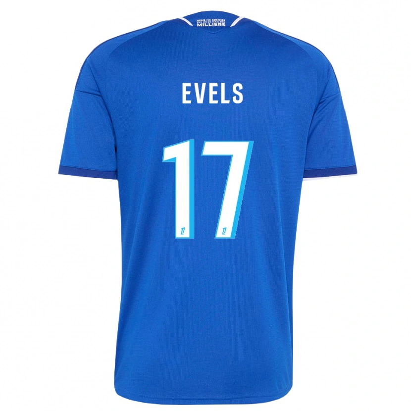Danxen Criança Camisola Emily Evels #17 Azul Real Branco Principal 2026/27 Camisa